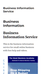 Mobile Screenshot of business-information-service.com